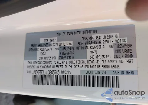 2017 Mazda Cx-5 Grand Touring from USA, damaged, VIN JM3KFBDL1H0206745